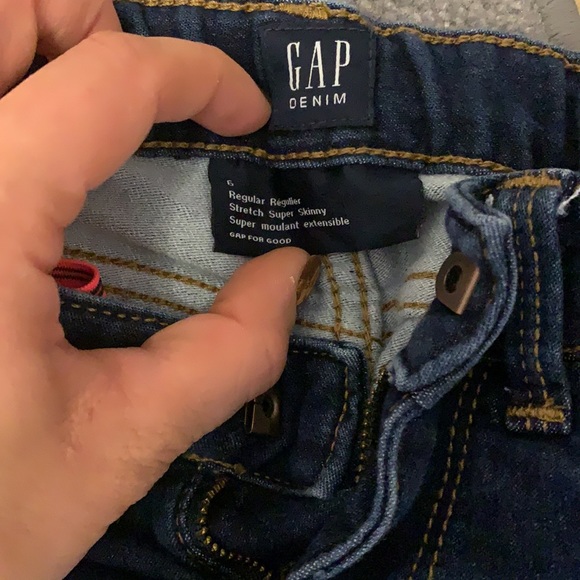 Gap girl blue adjustable super stretch skinny jean - Picture 4 of 5